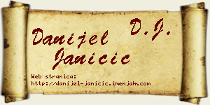 Danijel Janičić vizit kartica